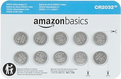 Amazon Basics 10 Pack CR2032 3 Volt Lithium Coin Cell Battery | Amazon (US)
