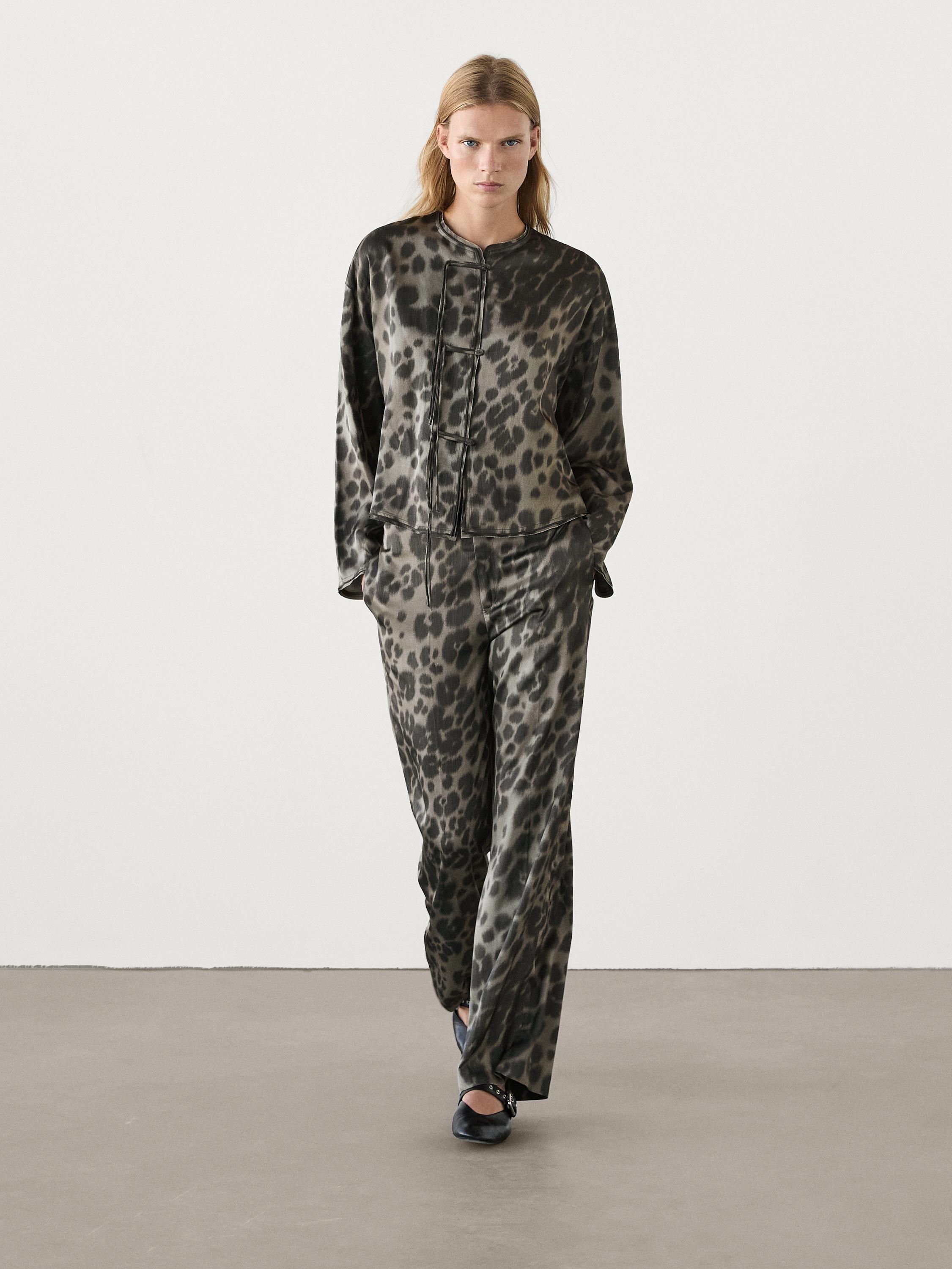 Animal print shirt co-ord | Massimo Dutti (US)