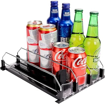 BingoHive Automatic Soda Can Organizer for Refrigerator Can Dispenser for Beer Soda Seltzer Drink... | Amazon (US)