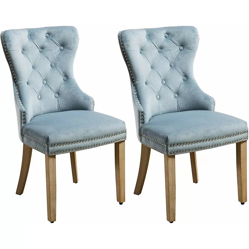 Rosdorf Park Wallick Tufted Velvet Upholstered Dining Chair | Wayfair Professional