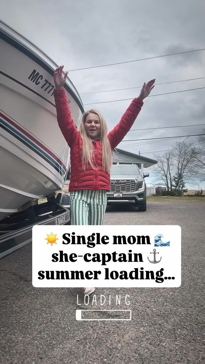 Boat out of storage! 
Slip booked! 
Summer loading. ☀️🌊⚓️

No waiting. No asking. No “maybe next year.”

Just me building a life my girls and I love 🫶…now to build a desk on the boat! Remote office ✅ 

Because the truth is…
the peace, the fun, the memories…worth it!

#shecaptain #boat #formula #boat #lake