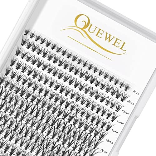 QUEWEL Cluster Lashes 240Pcs Individual Lashes 20D 0.07D Curl Mix8-14mm Lash Extensions Clusters Las | Amazon (US)
