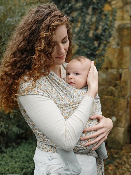 Solly Baby released their limited edition Liberty fabric collection. This baby carrier is a must for around the house hands free snuggle time. I love using this to get other things done around the house while still feeling close to my baby. 