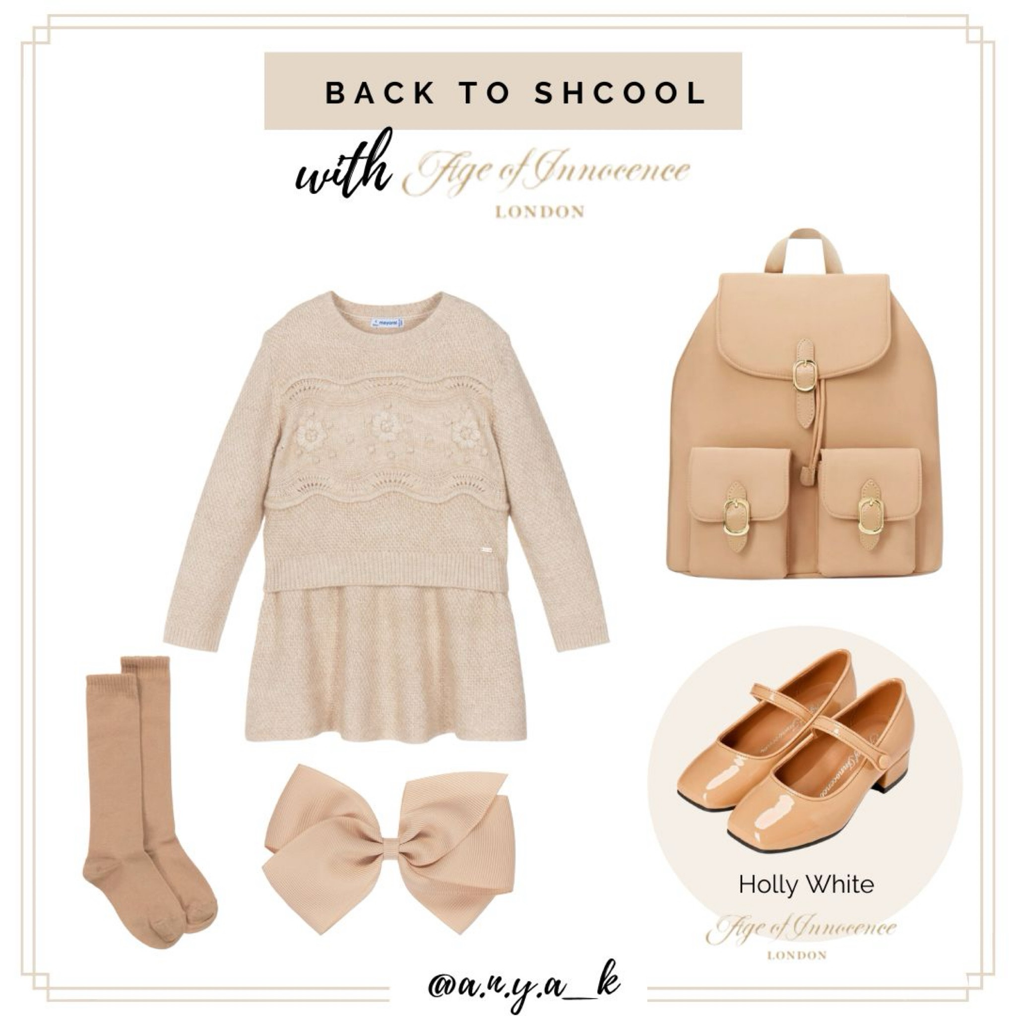 Embrace neutral tones for a chic back-to-school look! 🤍 This cozy yet stylish outfit is perfect for your little one’s autumn wardrobe. 🍂 



#BackToSchool #KidsFashion #AgeOfInnocenceLondon #NeutralStyle #CozyAndChic 

#LTKFamily #LTKBacktoSchool #LTKKids