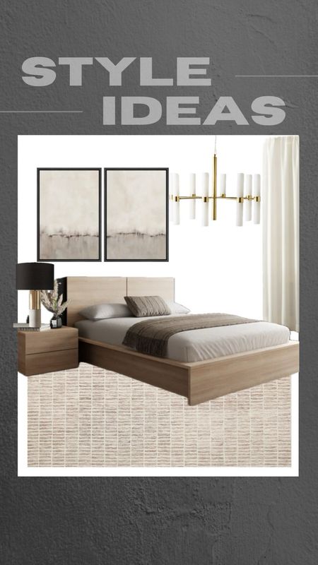 Neutral + modern bedroom idea
(luxe meets affordable)

Home decor, bedroom decor, area rug, nightstand, chandelier, lamp, painting, wall art, sheer curtains, neutral bedroom idea, scandi bedroom, nordic style, japandi bedroom design, cream bedding, bedroom idea, bedroom 

#LTKhome #LTKstyletip