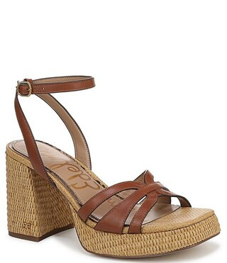 Sam EdelmanReese Leather Ankle Strap Platform Dress Sandals | Dillard's