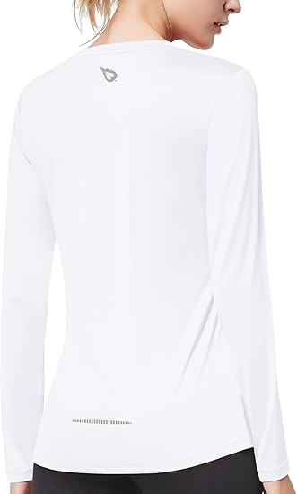 baleaf Long Sleeve Workout Tops for Women Running Athletic Shirts Active Quick Dry Lightweight Mo... | Amazon (US)