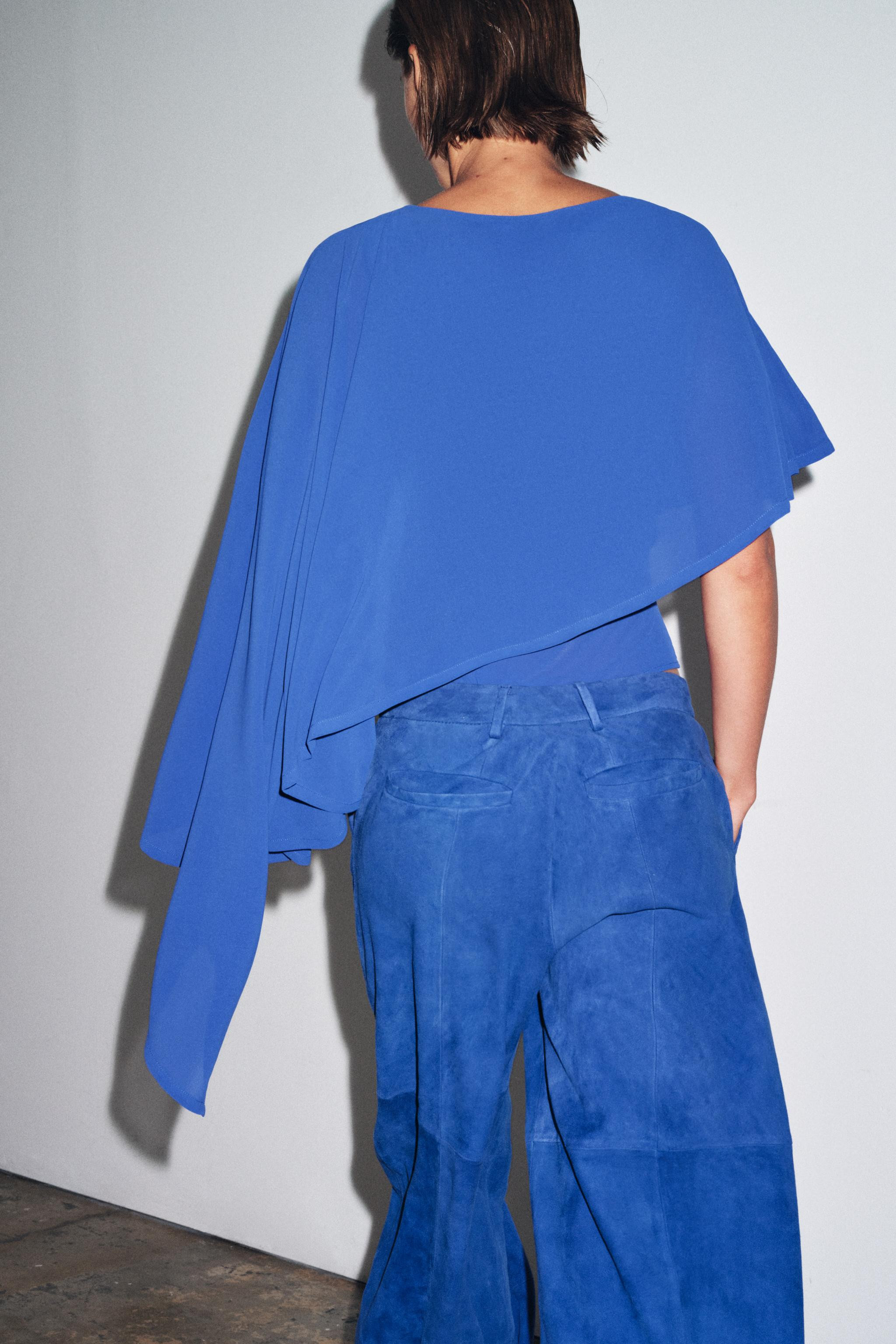 ASYMMETRIC CAPE BODYSUIT | Zara US