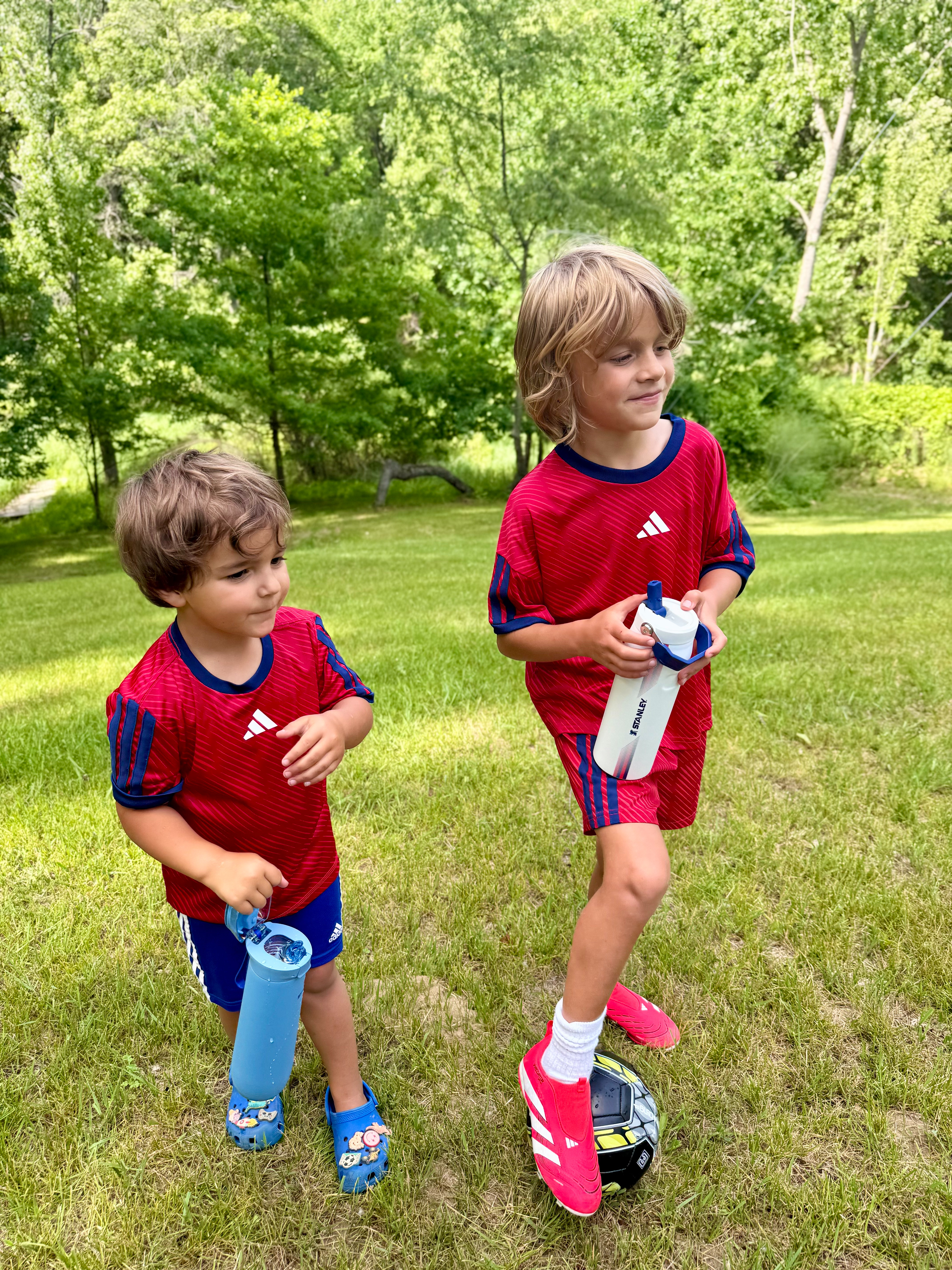 ⚽️ My little World Cup stars 🇺🇸❤️

These adidas soccer sets are on sale for less than I paid! 🙈 Perfect timing if your kids are soccer-obsessed right now.

Kohl's Deal Days = FREE shipping with no minimum, too. 🙌

#KohlsPartner

adidas soccer set • World Cup 2026 • boys soccer outfit • USA soccer gear • kids adidas clothing • soccer mom finds • Kohl's Deal Days • free shipping • summer sports style • Prime Day 

 #LTKActive #LTKSaleAlert #LTKKids