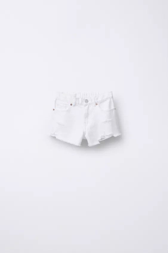 RIPPED DENIM SHORTS | Zara US