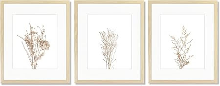 Botanical Wall Art Framed, Boho Wall Art Farmhouse Decor, Rustic Plant Wall Pictures Paintings, M... | Amazon (CA)