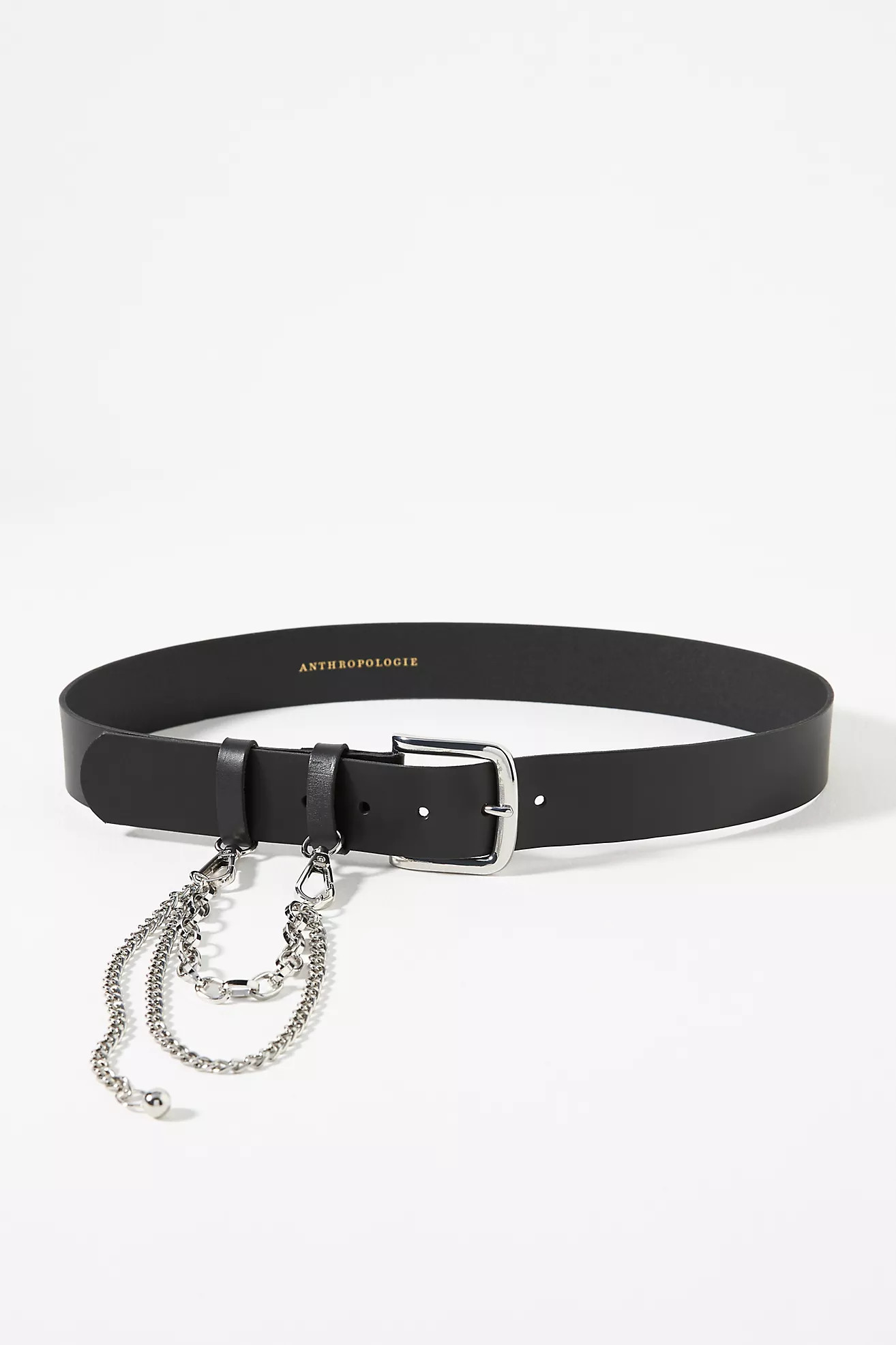 Belt Loop Chain Leather Belt | Anthropologie (US)