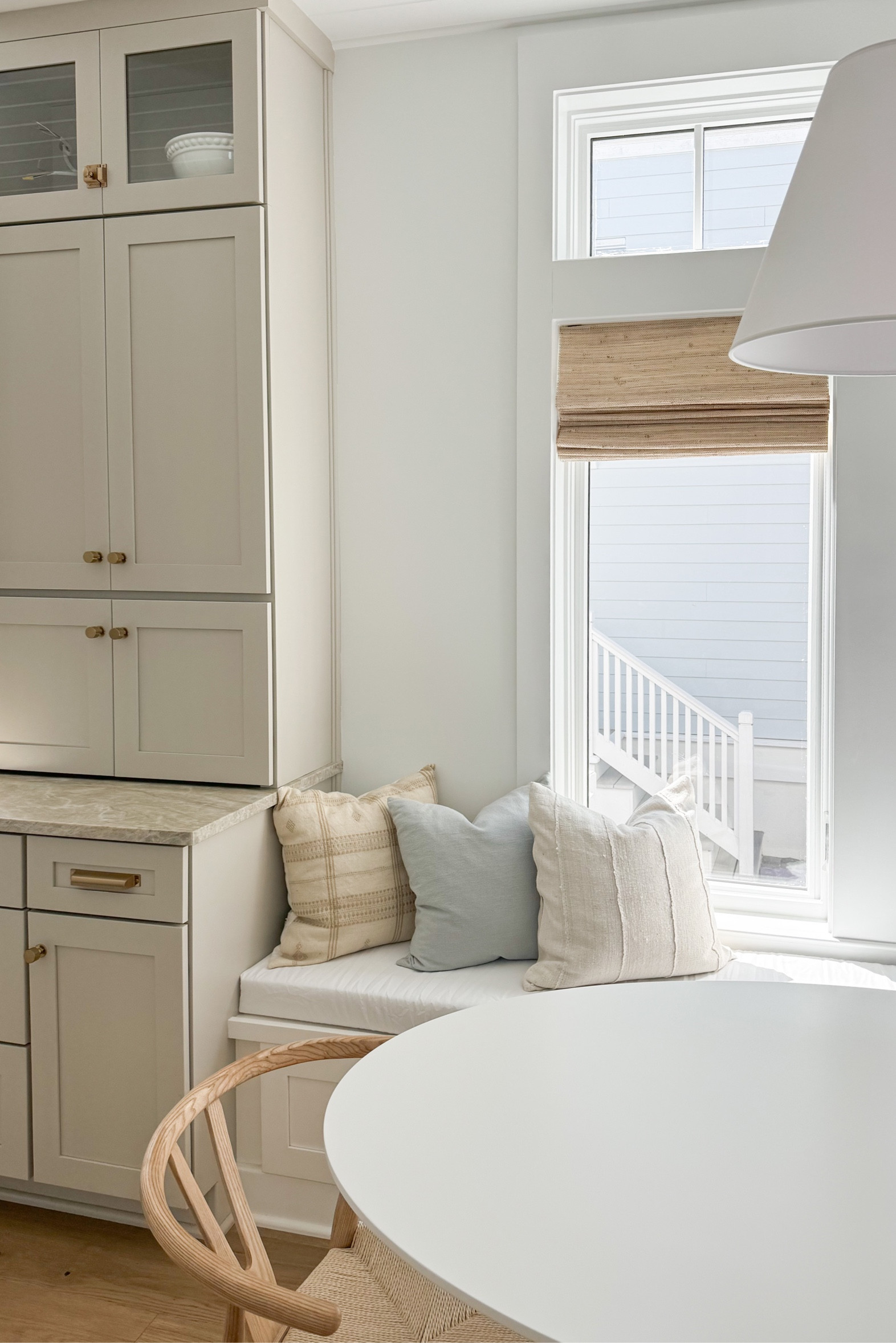 Dining sources! Custom bench cushion is in Sunbrella canvas white! 

#LTKhome