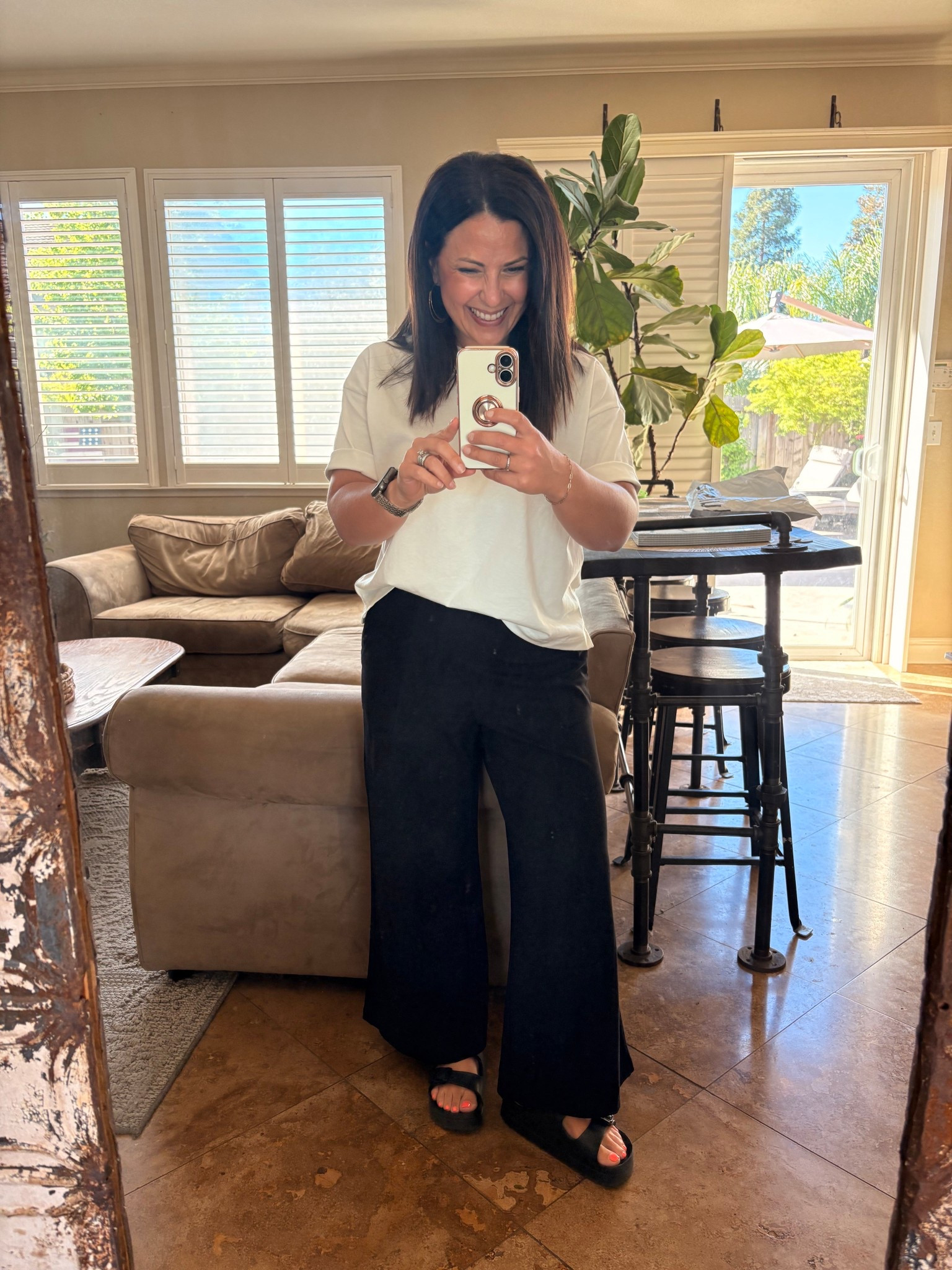 Another day closer to spring break. I found a gem on Amazon and upgraded my basic tees for these cropped, drop shoulder ones that are thicker and 100% cotton. I’m wearing small and grabbed the black and olive.

#LTKmomlife #LTKPetite #LTKOver40