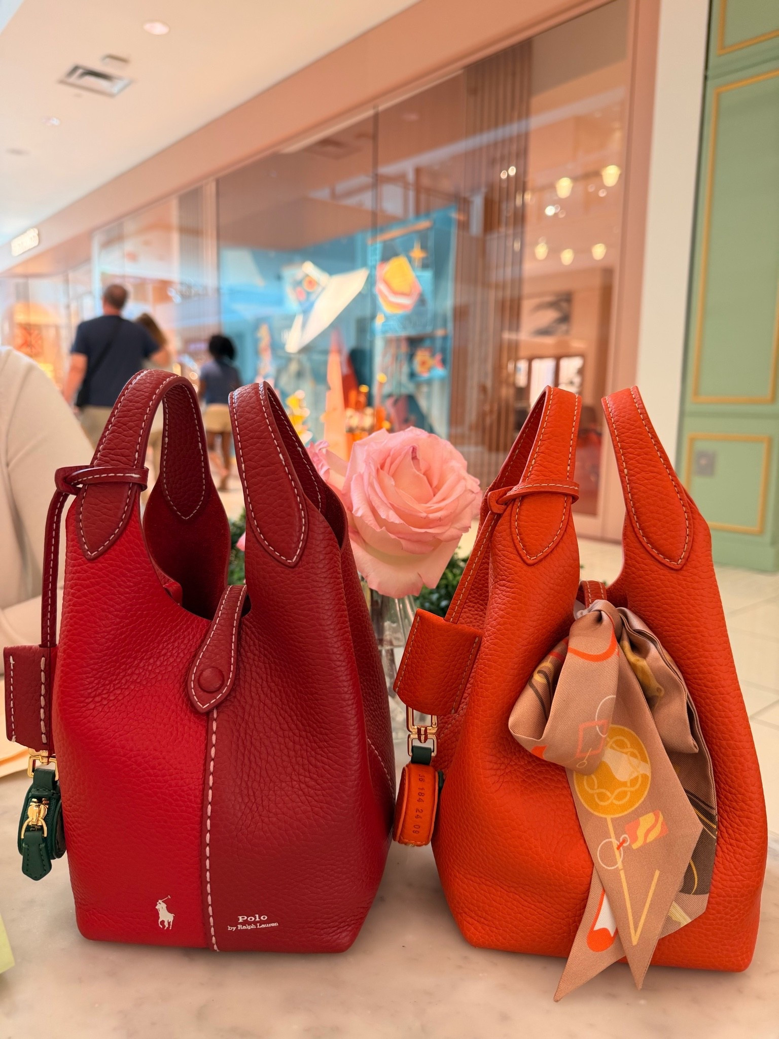 How cute are these bucket bags from Polo by Ralph Lauren. Adding a pop of color with these playful mini bags never look so chic. Available in Many Colors and also they come with removable strap for a crossbody option. 

 #LTKgrwm #LTKootd