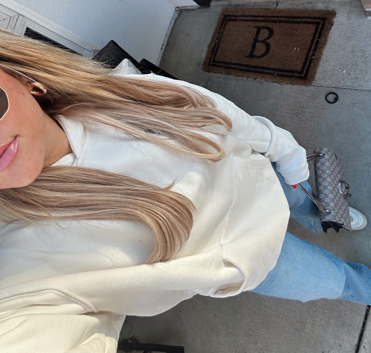a hoodie + jeans!