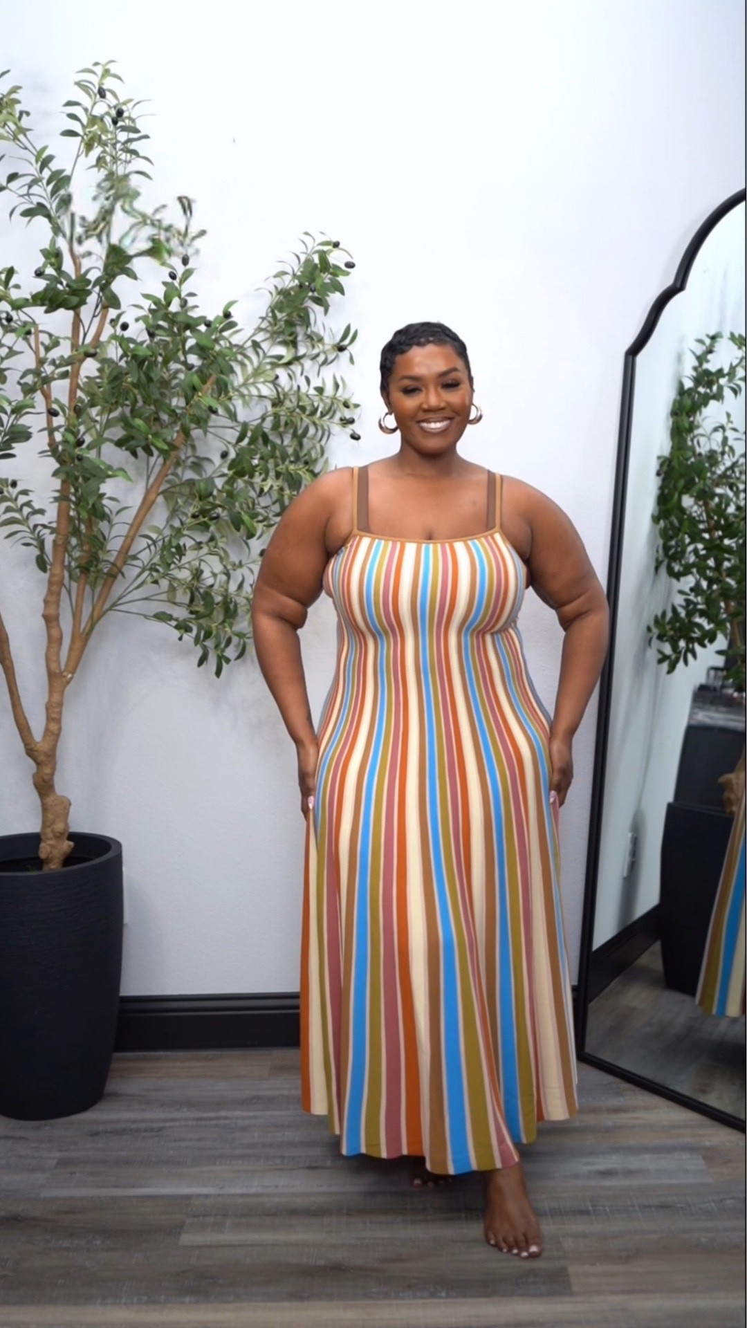 Multicolor stripe maxi dress

#LTKootd