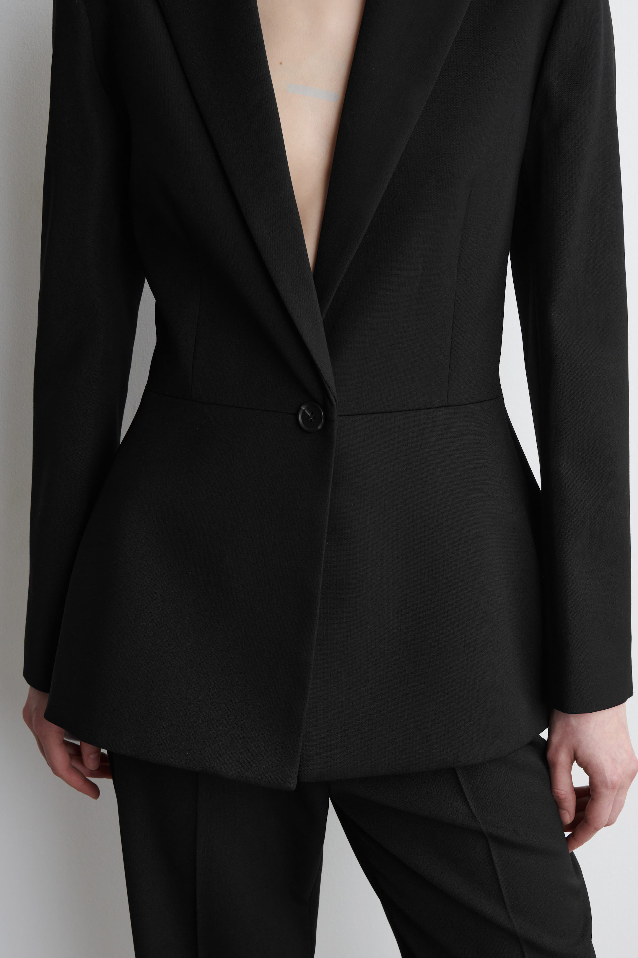 TAILORED PEPLUM BLAZER - BLACK | COS GB | COS UK