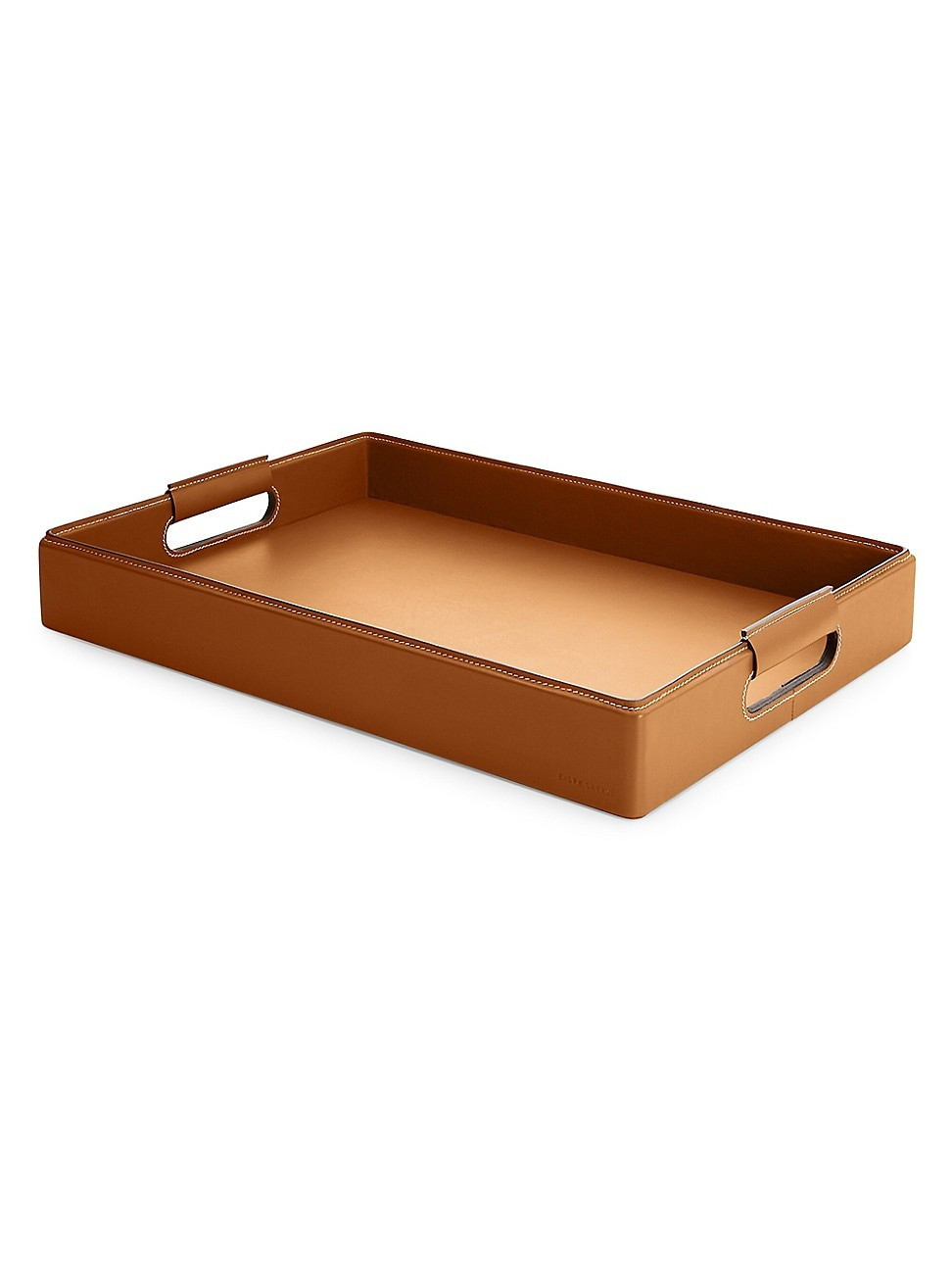 Large Wyatt Leather Saddle Tray - Saddle | Saks Fifth Avenue