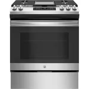 Cafe 30 in. 5.6 cu. ft. Smart Gas Range with Self-Clean Oven in Matte White, Fingerprint Resistan... | The Home Depot