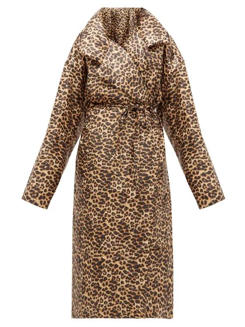 Norma Kamali - Sleeping Bag Leopard-print Coat - Womens - Leopard | Matches (US)