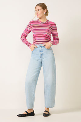 PISTOLA Women's Wes Barrel Jean, Size 27, Blue | Evereve