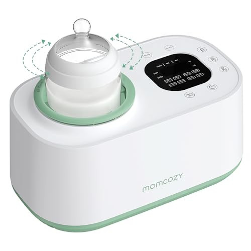 Momcozy Waterless Bottle Warmer with Shake Function - Safer for Baby, Wash Free, 4 Temp Settings, Surrounding Hot Air Heating Breastmilk Evenly to Ideal Temp - Baby Bottle Warmer for Safe Heating | Amazon (US)