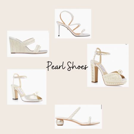 Pearl shoes for wedding and prom season! 

#LTKParties #LTKWedding #LTKShoeCrush