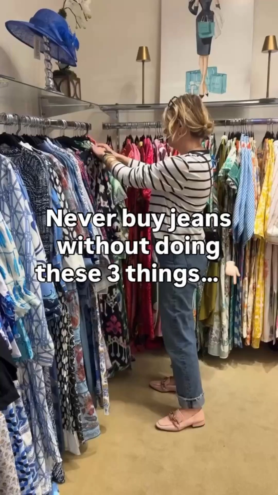 Shopping for jeans can feel like searching for a needle in a haystack 🧵—but it doesn’t have to! 

Here are the 3 things I always tell my clients before they start their search: 
1️⃣ Know your rise: High-rise? Mid-rise? Find the one that flatters your proportions. 
2️⃣ Focus on the fit at the waist and hips: A tailor can handle the rest, but these areas need to feel comfortable and supportive. 
3️⃣ Check the stretch: A good denim blend should have enough stretch to move with you but enough structure to hold its shape. 

Once you follow these, you’ll be well on your way to finding jeans that feel like they were made just for you! 💙 

Ready to ditch the guesswork? Let’s chat about personal shopping and styling services to make denim shopping effortless. 

#NeverBuyJeansWithoutDoingThis #DenimStyleMadeEasy #StyleConfidence #PersonalStyling #NashvilleStyle NashvilleStylist PersonalStylist
