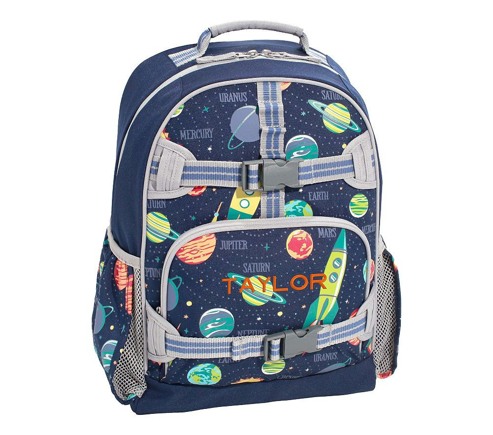Mackenzie Navy Solar System Glow-in-the-Dark Backpacks | Pottery Barn Kids