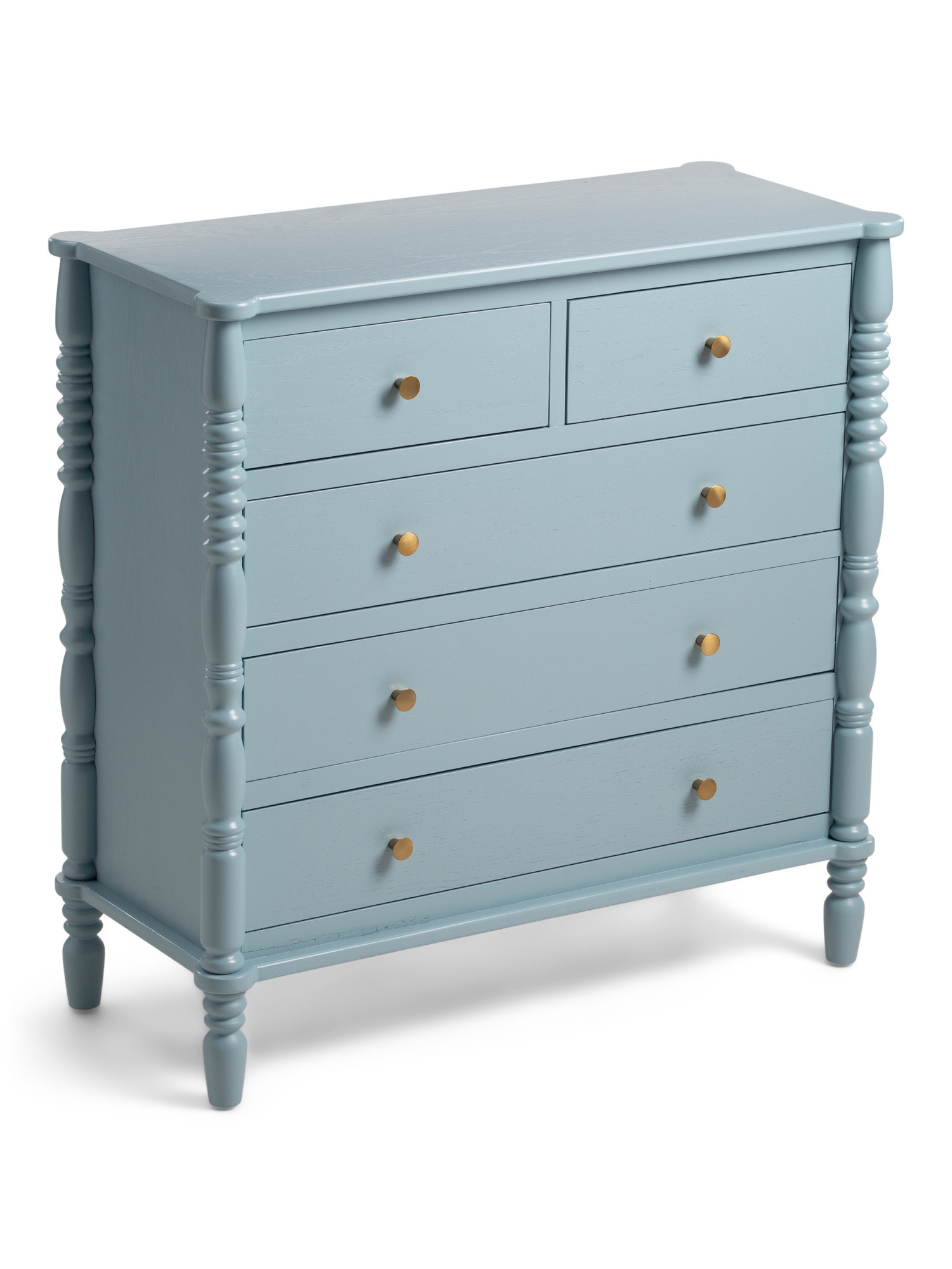 32in 5 Drawer Spindle Leg Dresser | Furniture & Lighting | Marshalls | Marshalls