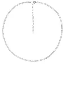 SHASHI Diamond Tennis Necklace in Silver from Revolve.com | Revolve Clothing (Global)