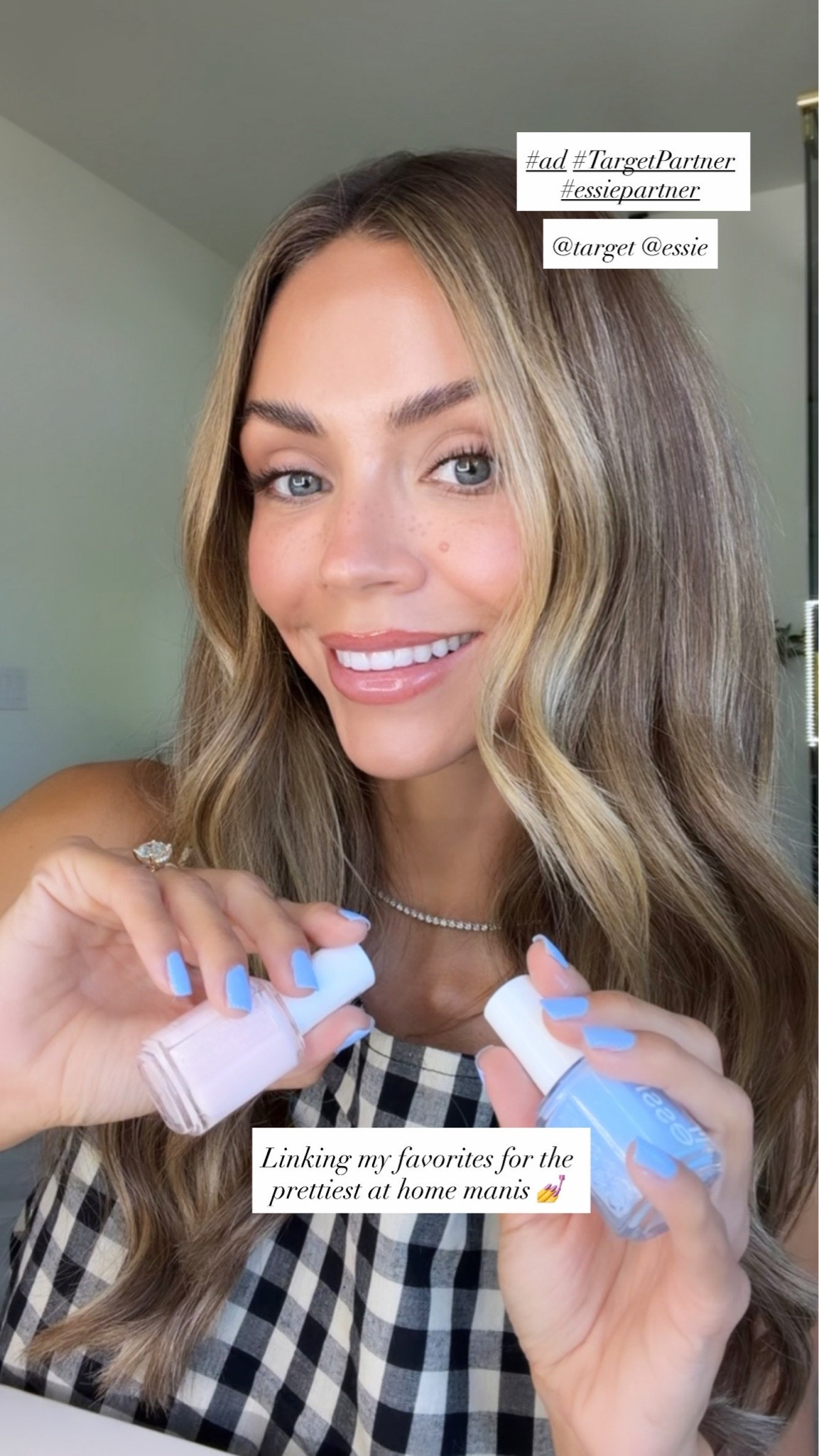 #AD #EssiePartner Nothing feels more put together than a fresh at-home mani  Picked up two of my forever favorite @essie shades at @Target — Ballet Slippers and Bikini So Teeny.
Ballet Slippers is the prettiest soft pink for that clean, classic look, and Bikini So Teeny adds the perfect dreamy pop of color for summer. Easy, affordable, and makes me feel instantly more polished #TargetPartner #Essie @shop.ltk #liketkit