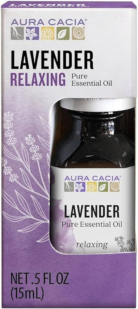 Aura Cacia 100% Pure Lavender Essential Oil, 0.5 fl. oz, Calm Relaxing Aroma, Therapeutic Grade, ... | Amazon (US)