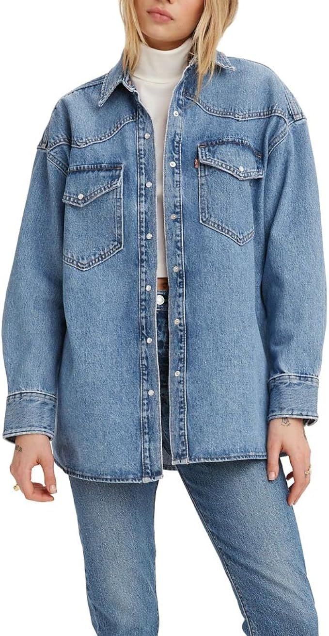 Levi's Women's Dylan Relaxed Western Shirt | Amazon (US)
