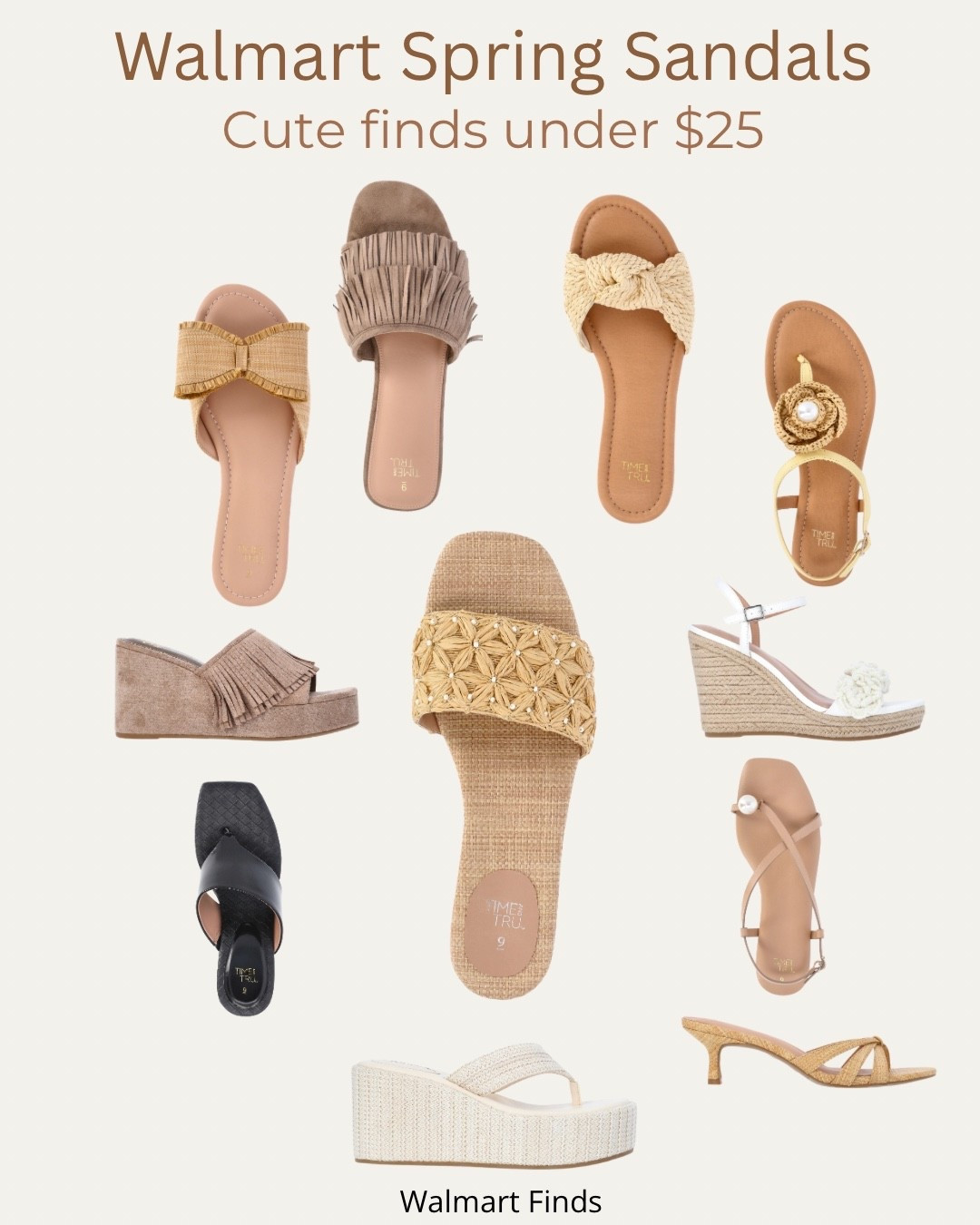 Walmart has the cutest spring sandals right now and I cannot believe these prices. Neutral, versatile, and perfect for spring and summer outfits. Sharing my favorites — all under $25.

#ltkshoecrush #walmartfinds #affordablefashion #springstyle #ltkunder50 #fashionover40 #budgetfriendlyfashion


#LTKOver40 #LTKselfcare