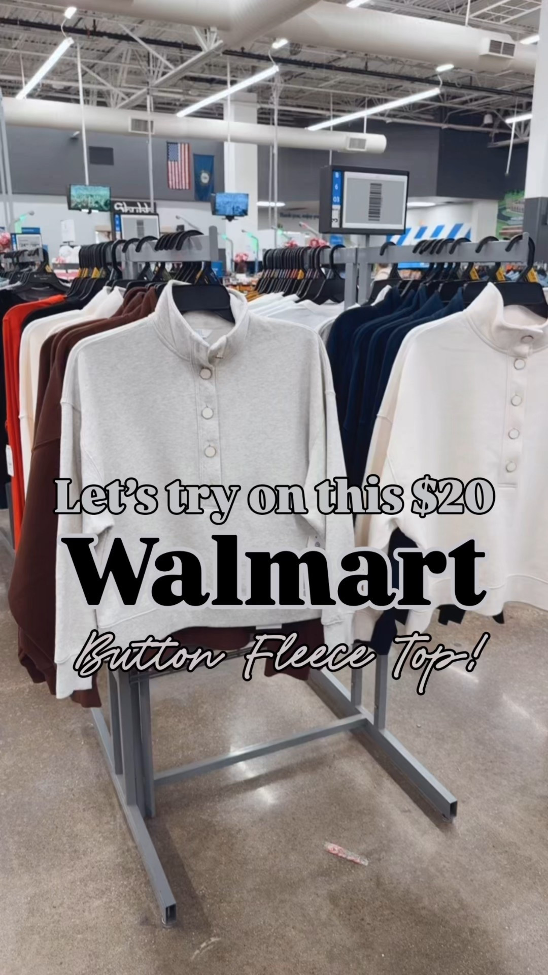 $20 Walmart Time and Tru Women's Quarter Button Fleece Top with Long Sleeves, Size XS-XXXL

#LTKOver40 #LTKWorkwear #LTKootd