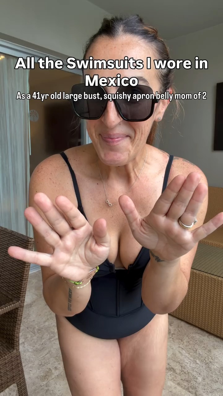 When you got a lot of different body things going on, squishy, large chest, apron belly, etc, swimwear is HARD!!! I was really happy with these swimsuits I wore on my trip. The hats and coverups just topped them off! Best part, all are affordable. Wearing a medium in all.

#vacationwear #resortwear #amazonswim #swimcoverup #swimsuit  

 #LTKOver40 #LTKMidsize #LTKTravel