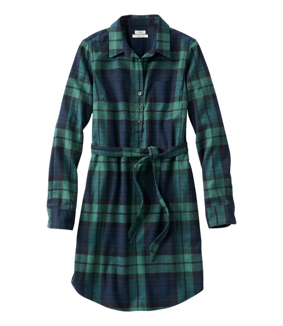 Women's Scotch Plaid Flannel Tunic Dress | L.L. Bean