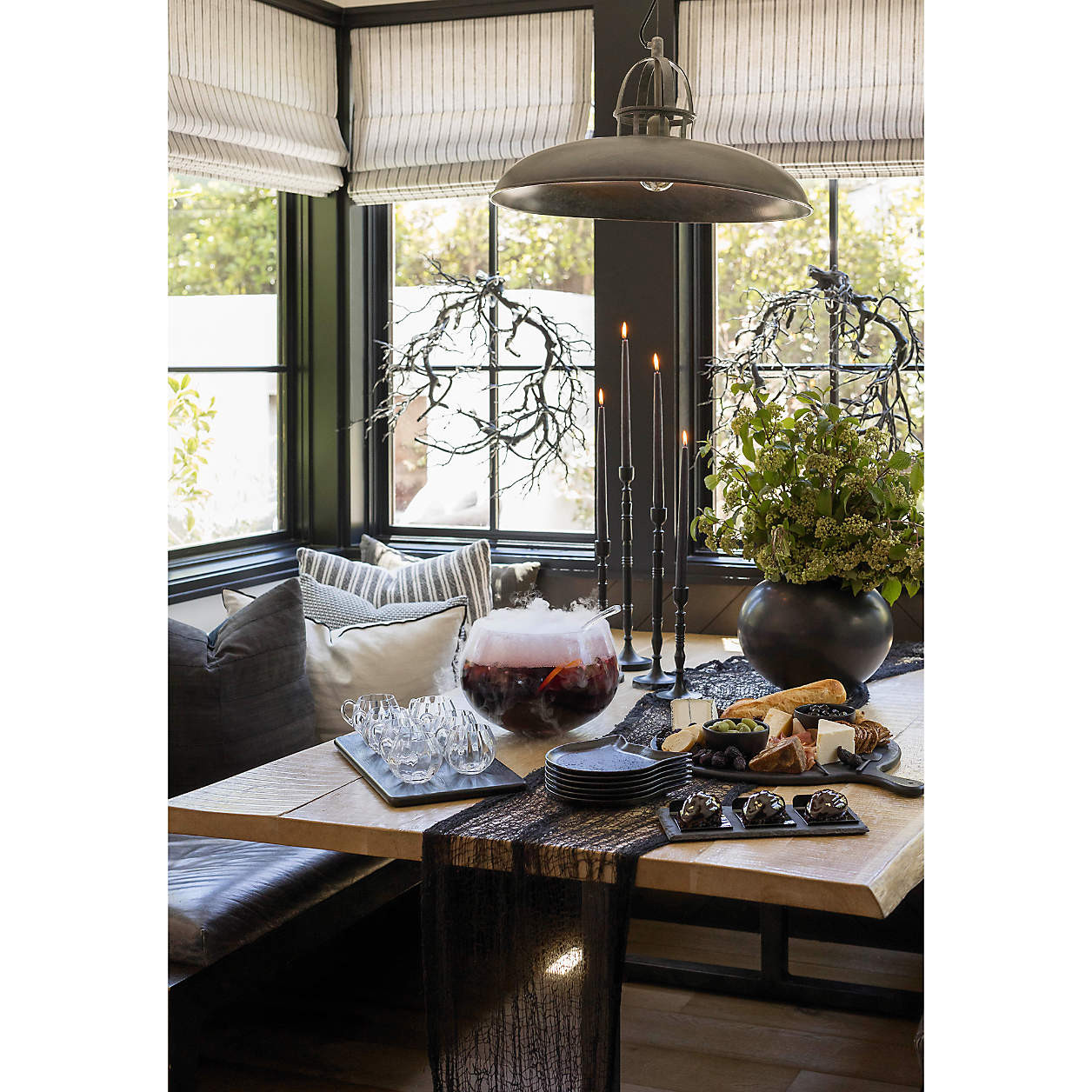 Faux Black Branch Halloween Wreath + Reviews | Crate & Barrel | Crate & Barrel