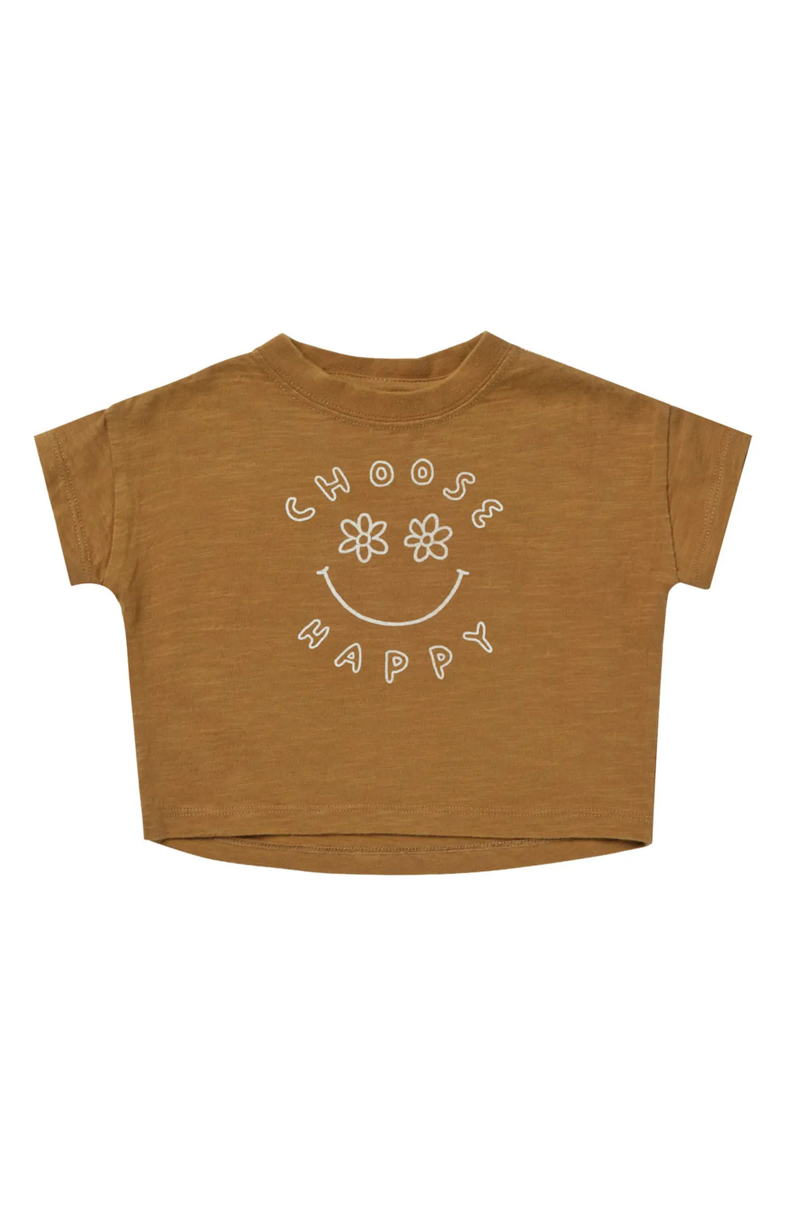 Rylee + Cru Choose Happy Cotton Graphic Boxy T-Shirt | Nordstromrack | Nordstrom Rack