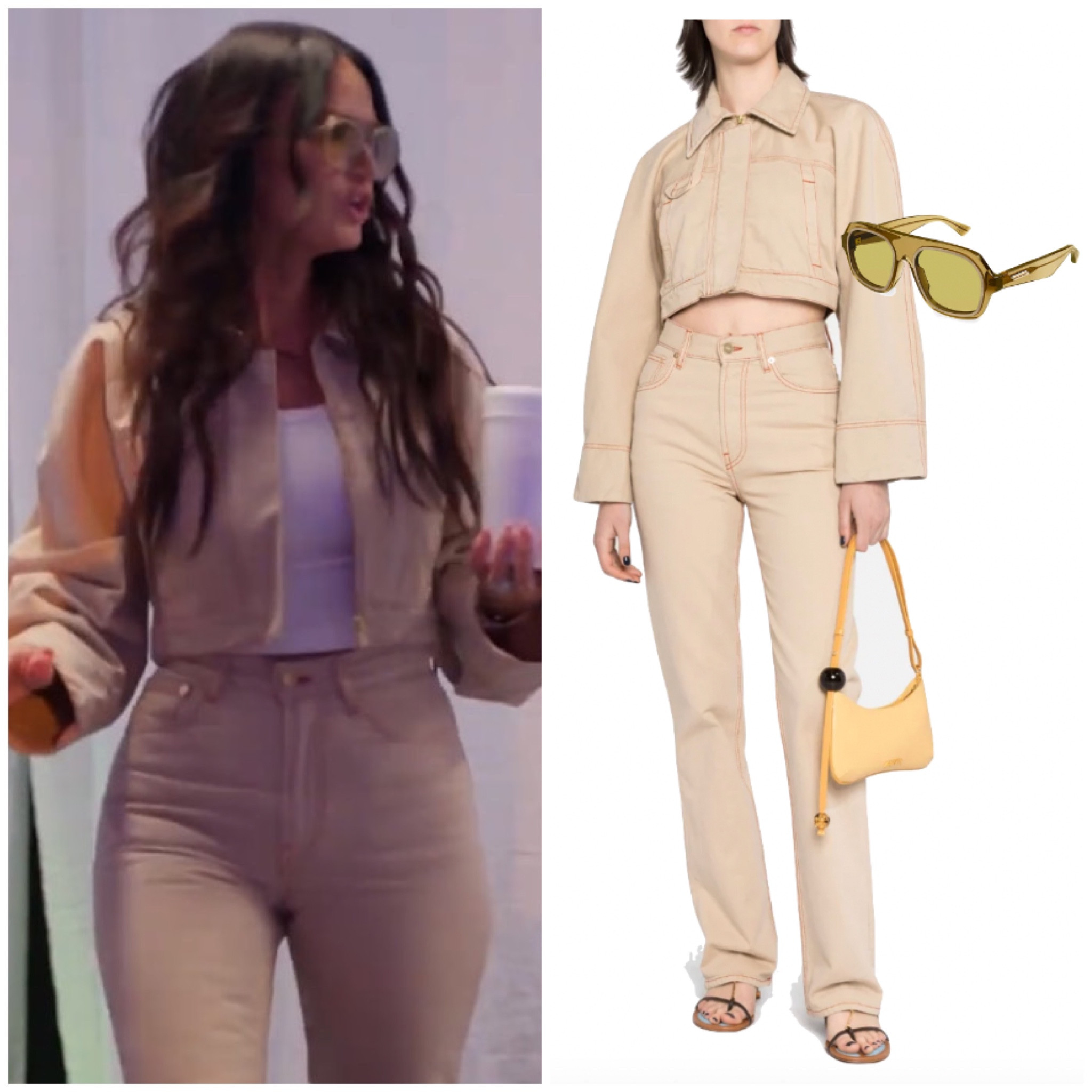 Lisa Barlow’s Beige Jacket and Pants Set 