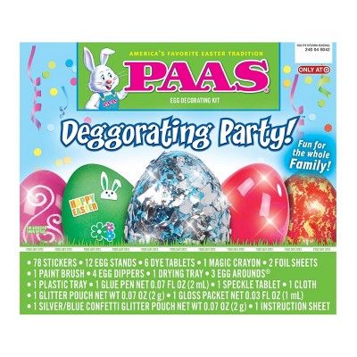 Paas Easter Deggorating Party Egg Decorating Kit | Target