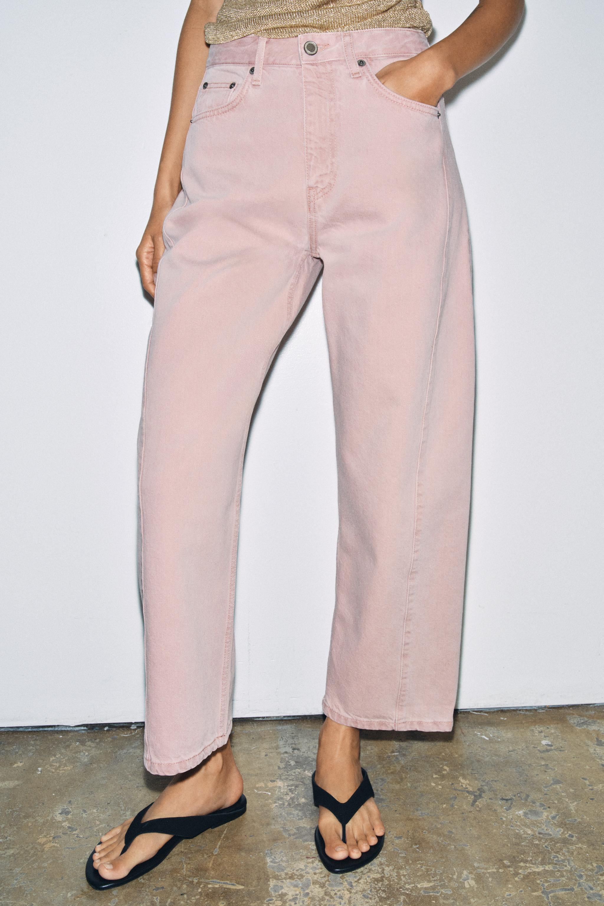 ZW COLLECTION MID-RISE RELAXED ANKLE JEANS | Zara US