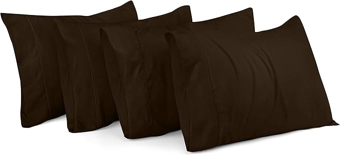 Utopia Bedding King Pillowcases - 4 Pack - Envelope Closure - Soft Brushed Microfiber Fabric - Sh... | Amazon (US)