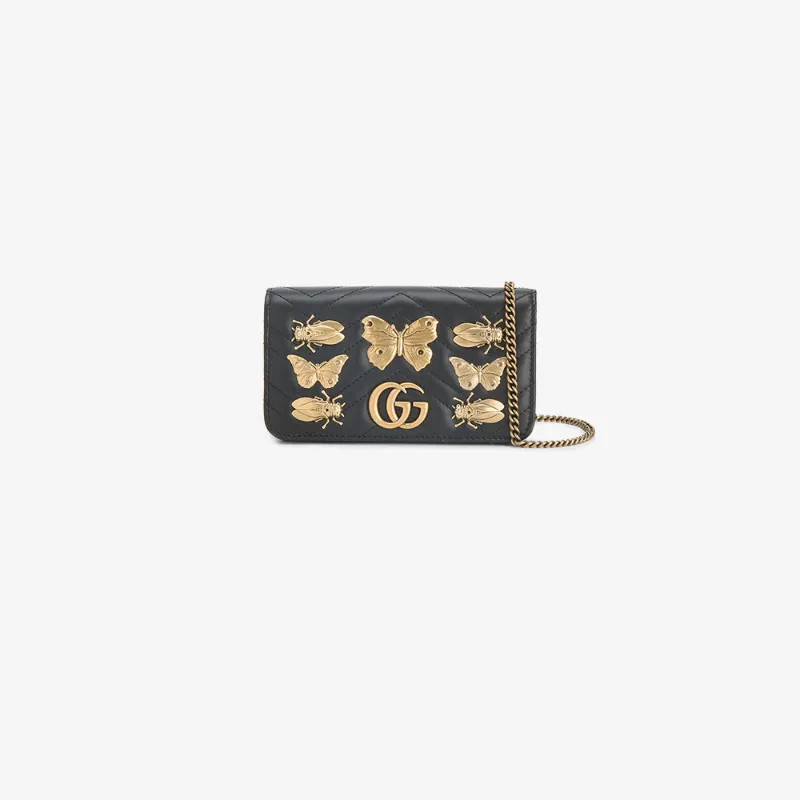 Gucci GG Marmont animal studs mini bag | Browns Fashion