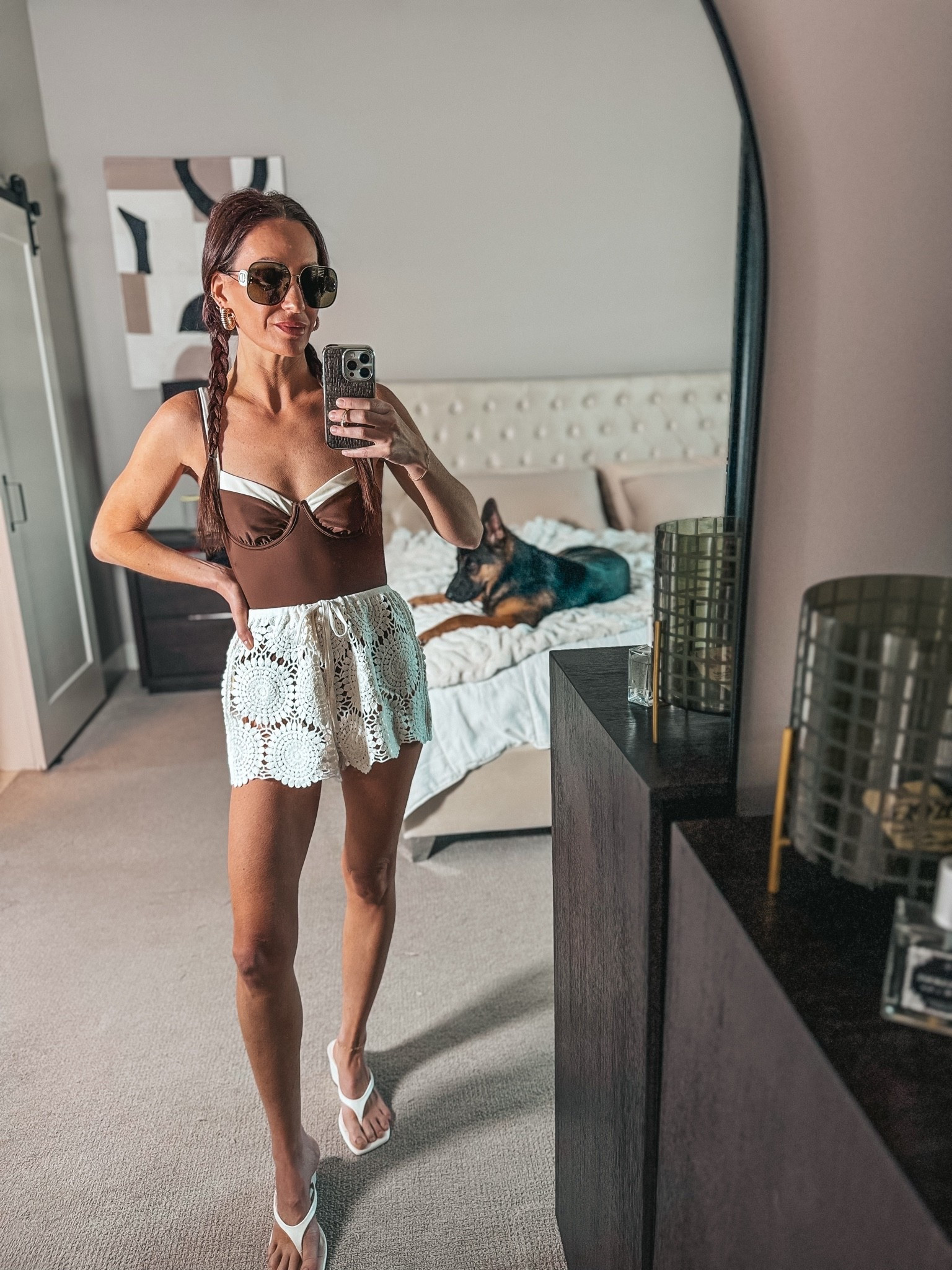 Abercrombie Swim + Crochet Shorts

Pool day look with Abercrombie swim, crochet coverup shorts, white sandals, and oversized sunnies. Easy vacation outfit that still feels styled.

Abercrombie swim, Abercrombie swimsuit, brown swimsuit, crochet cover up shorts, pool outfit, vacation outfit, resort wear, summer swim look, white sandals, beach outfit, swim coverup

#LTKSwim #LTKOver40 #LTKootd
