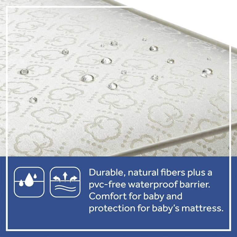 Sealy Nature's Haven Breathable Cotton Baby Crib Mattress, Toddler Mattress, Organic Cotton Cover | Walmart (US)