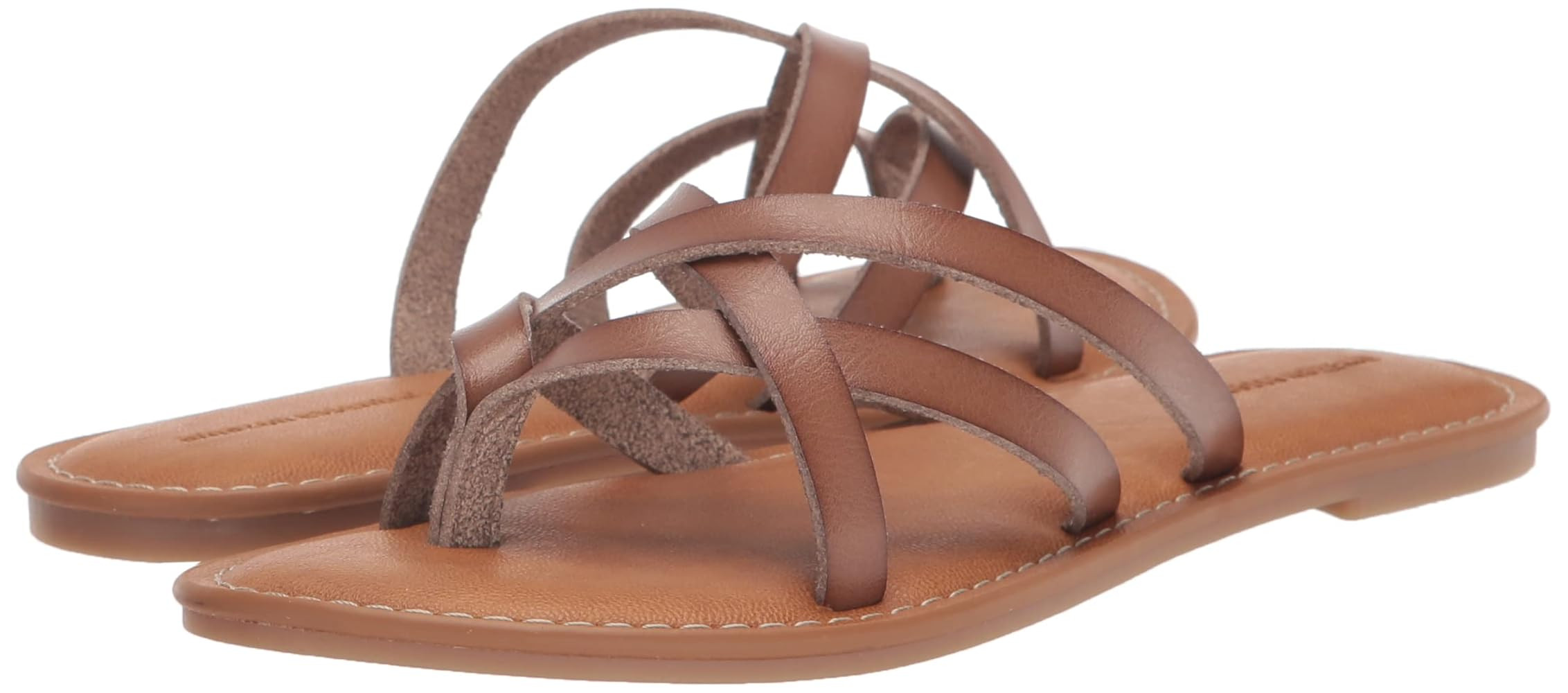Amazon Essentials Women's Strappy Slide Flat Sandal | Amazon (US)