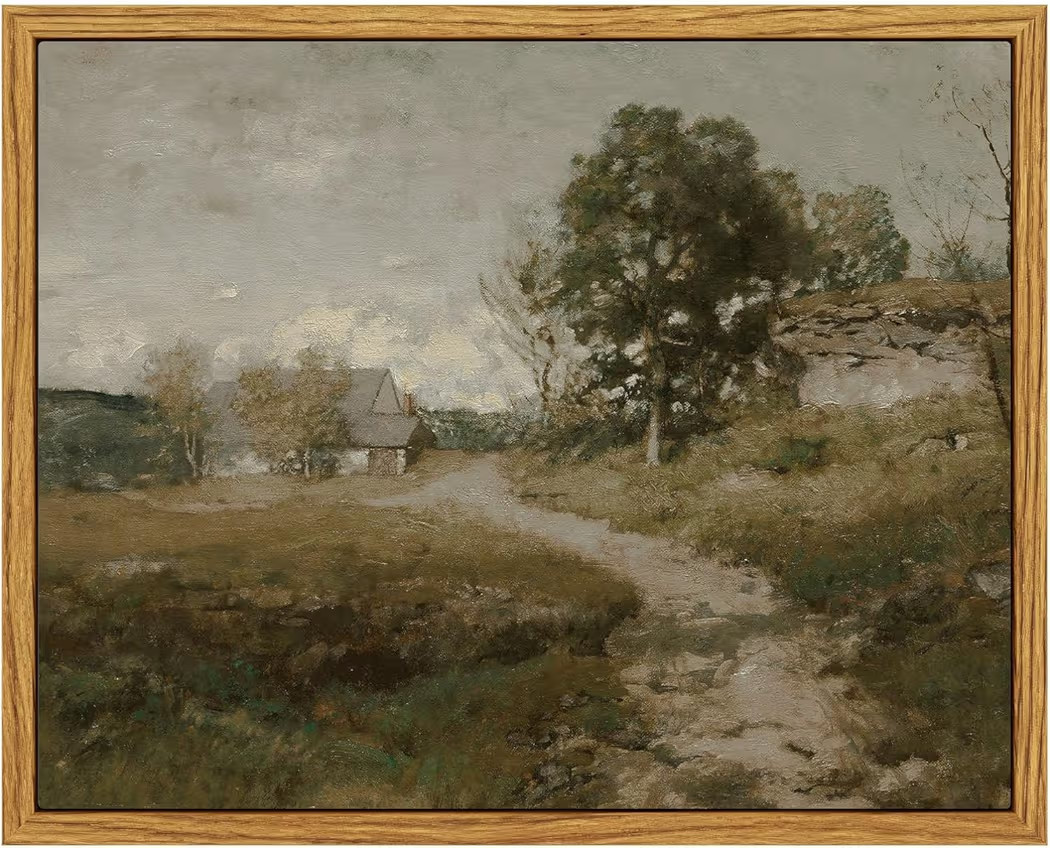 Framed Canvas Wall Art Home Decor, Farmhouse Fields Painting Wall Art Prints, Living Room Decor W... | Amazon (CA)